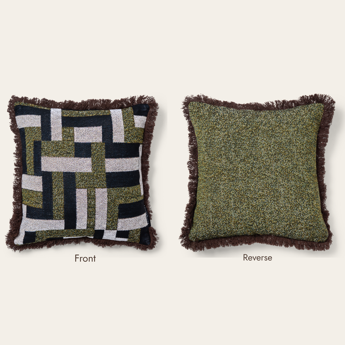 Torino Woven Cushion Cover - Reversible