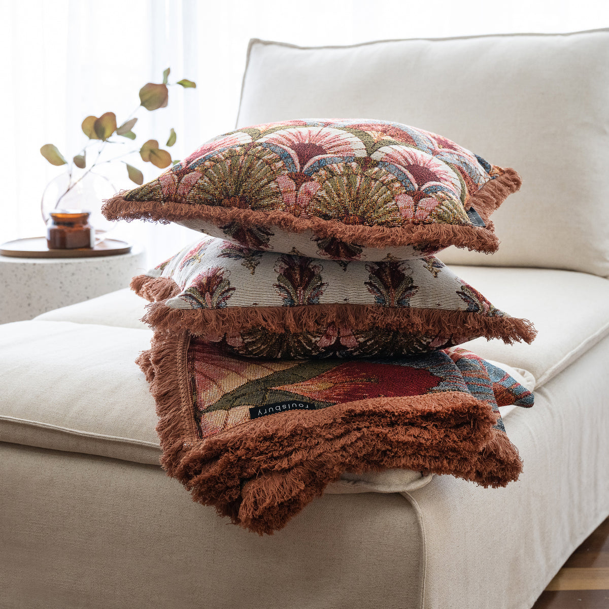 Capri Woven Cushion Cover - Reversible