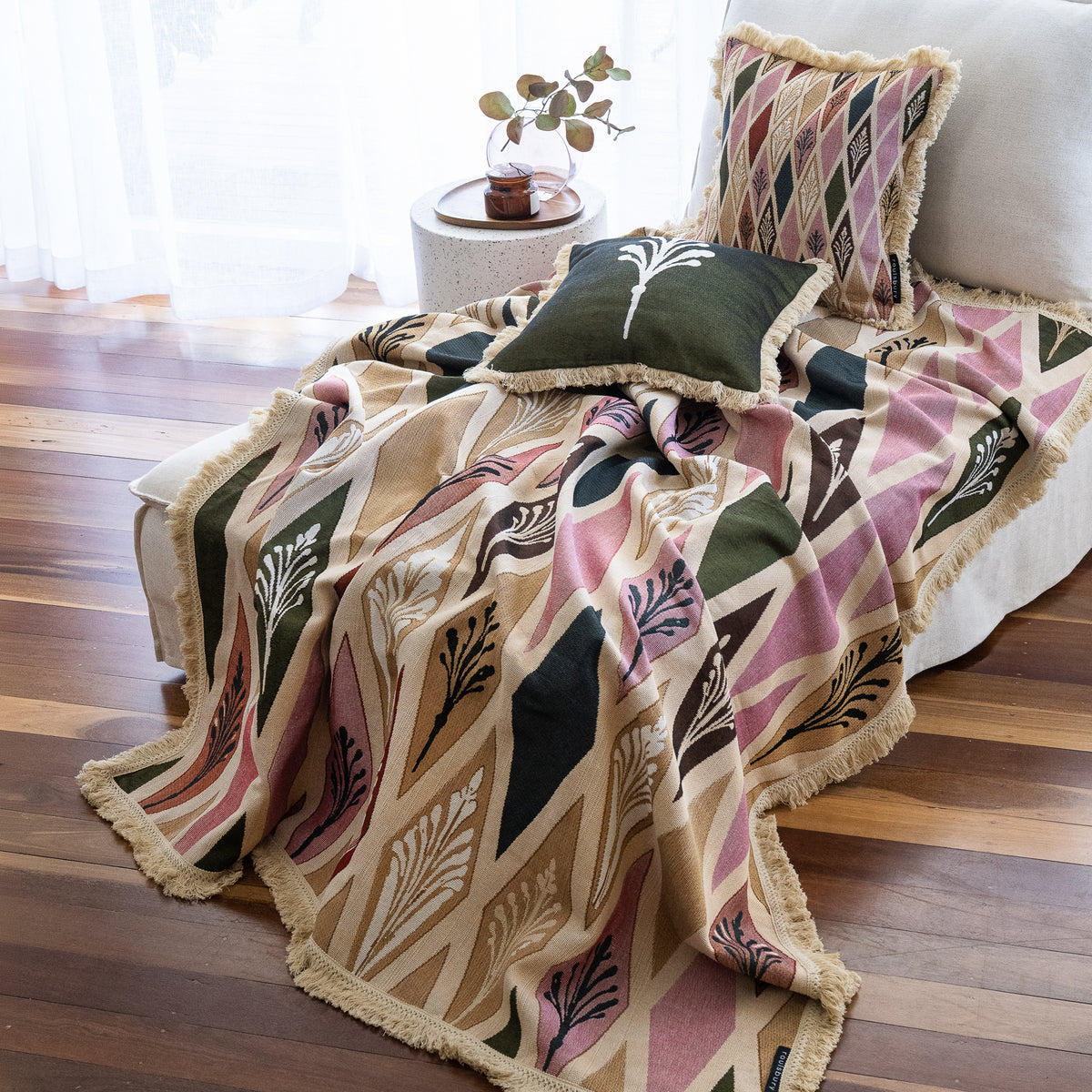 Firenze Woven Throw & Picnic Rug
