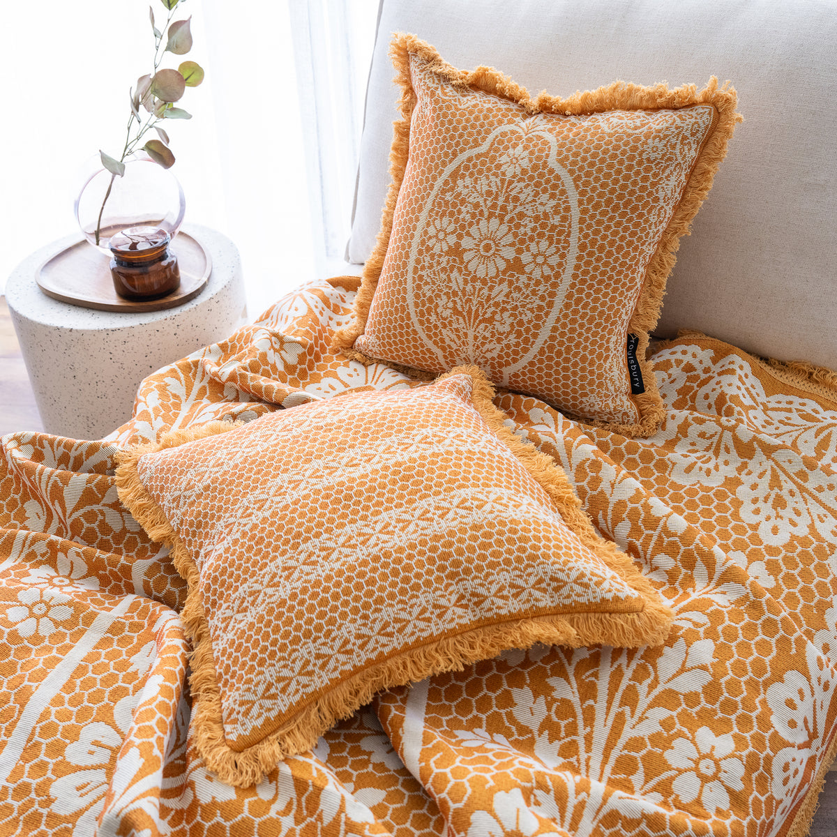 Siena Woven Cushion Cover - Reversible