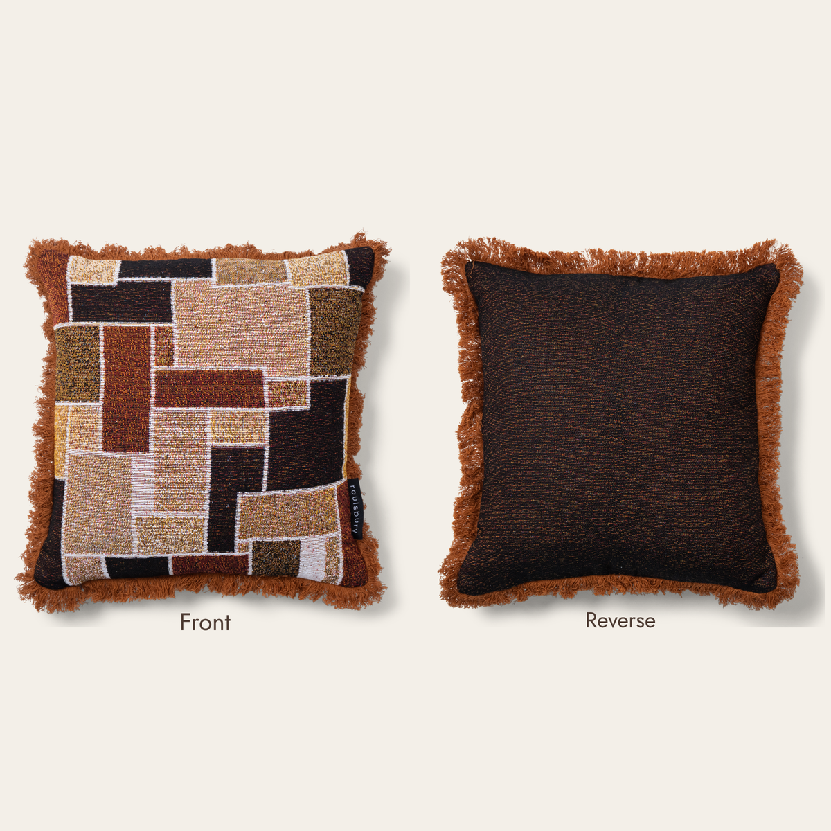 Milano Woven Cushion Cover - Reversible