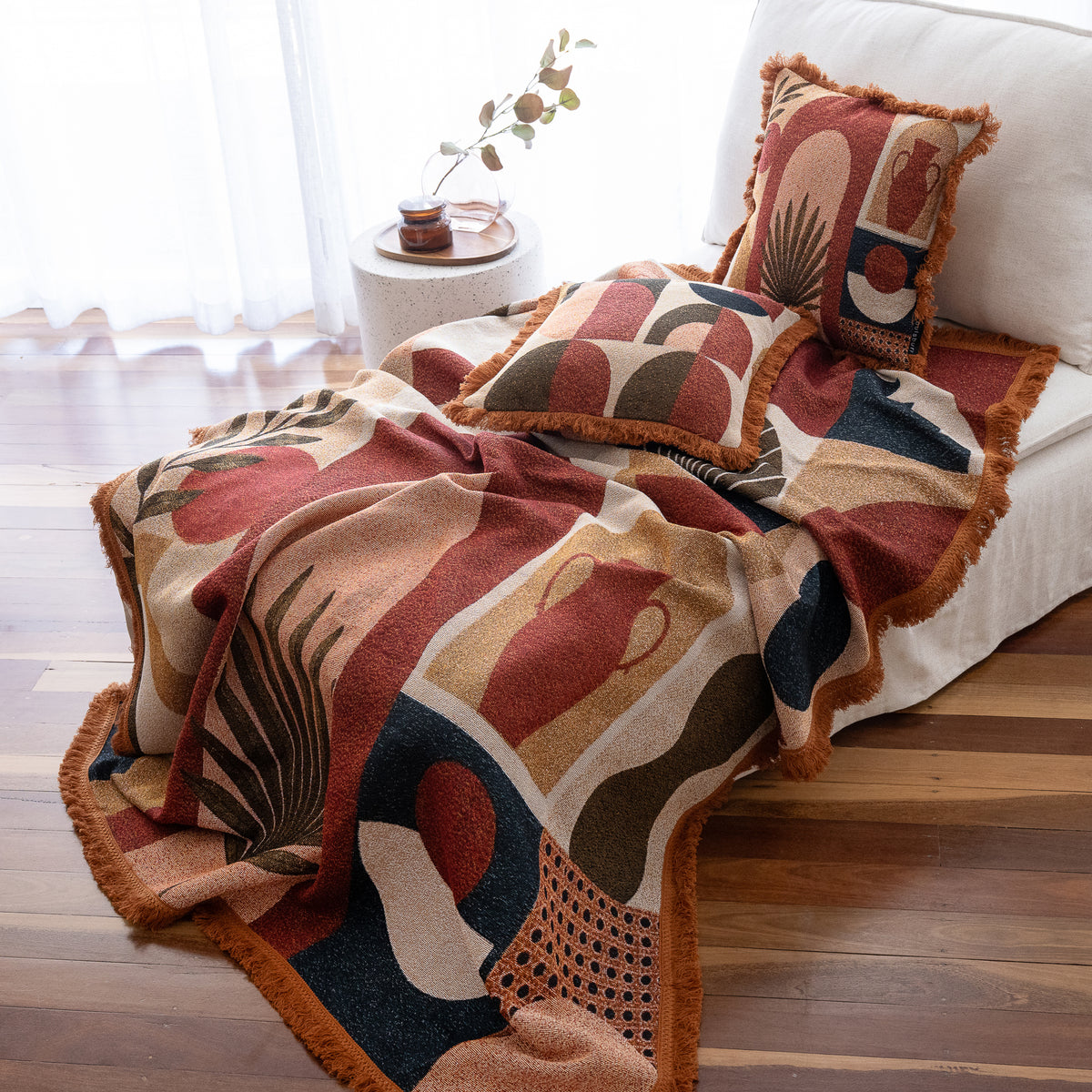 Ravello Woven Throw & Picnic Rug