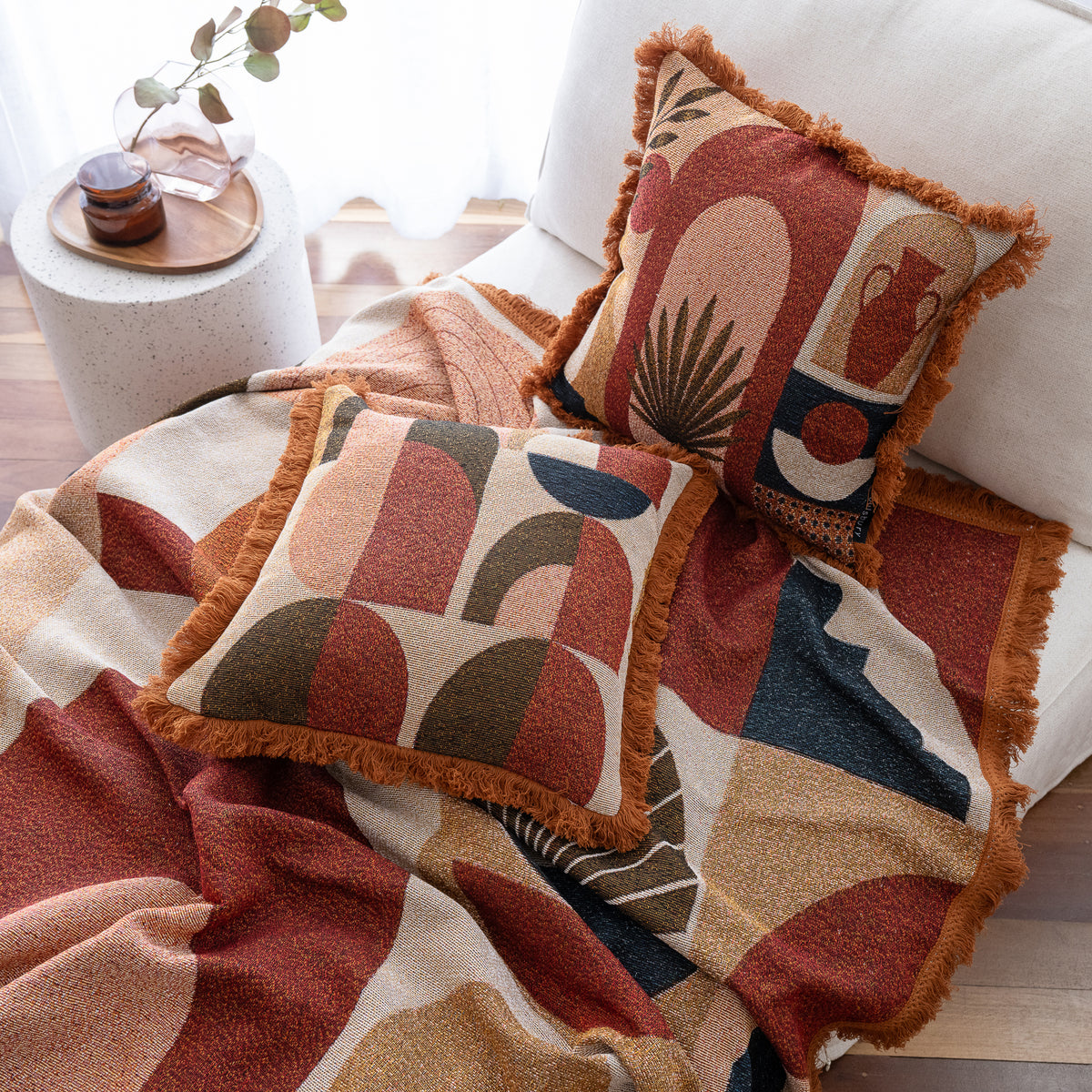 Ravello Woven Cushion Cover - Reversible