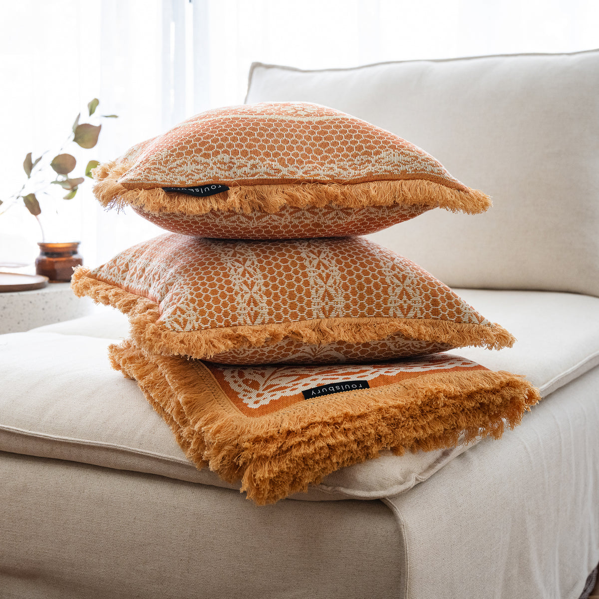Siena Woven Cushion Cover - Reversible
