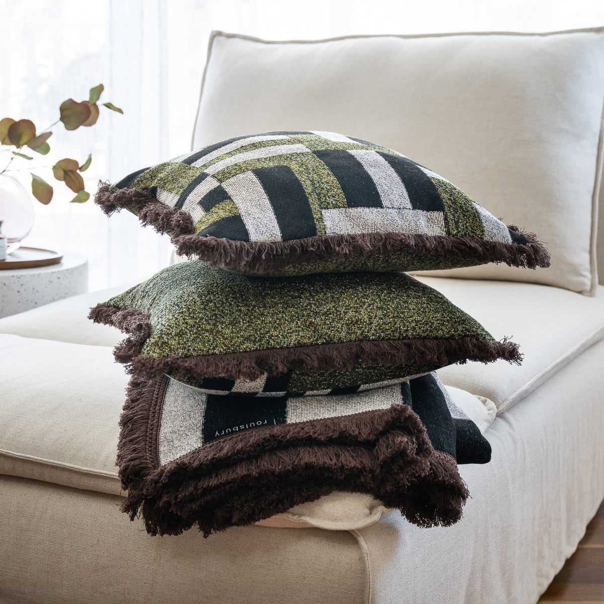 Torino Woven Cushion Cover - Reversible